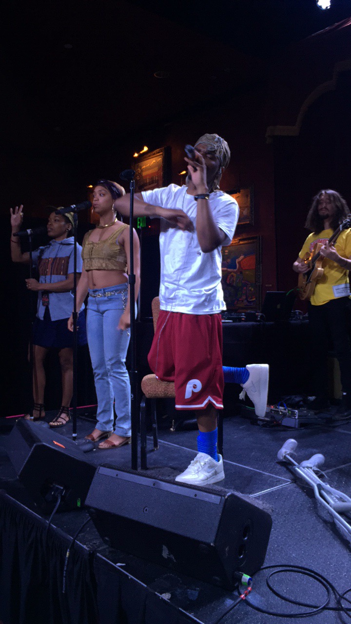 Smino during rehearsals (Peep the Forces)